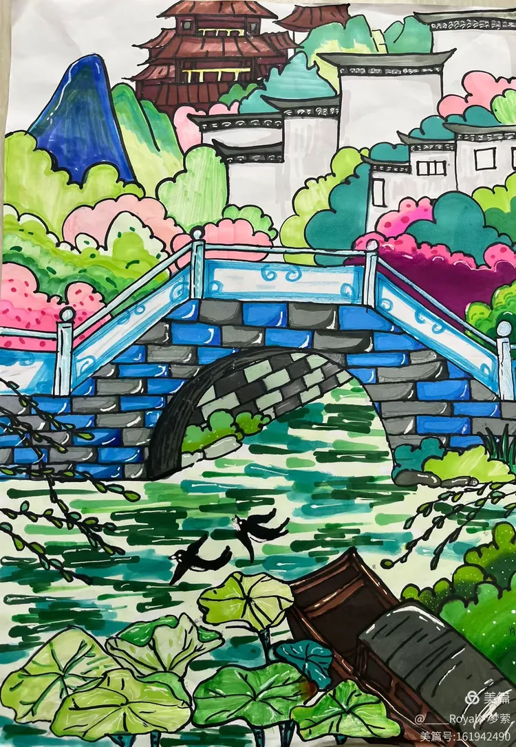 —莱阳市实验中学初一寒假美术作业展